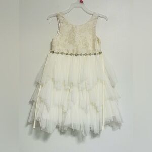 Couture Princess Layered Tulle Party Dress for Girls Size 6